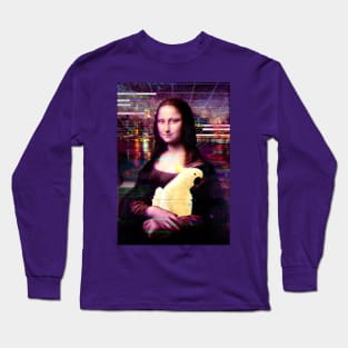 monalisa had a cockatoo - vaporwave Long Sleeve T-Shirt